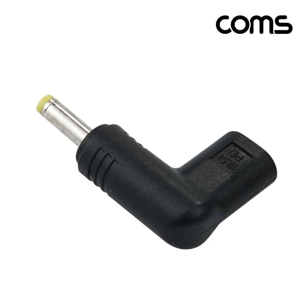 Coms PD 변환 젠더 19.5V 출력 DC 4.0-1.7 꺾임