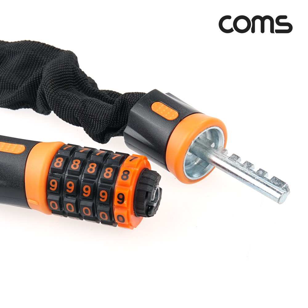 Coms 자전거 번호 잠금장치 도난방지 자물쇠 다이얼 5자리