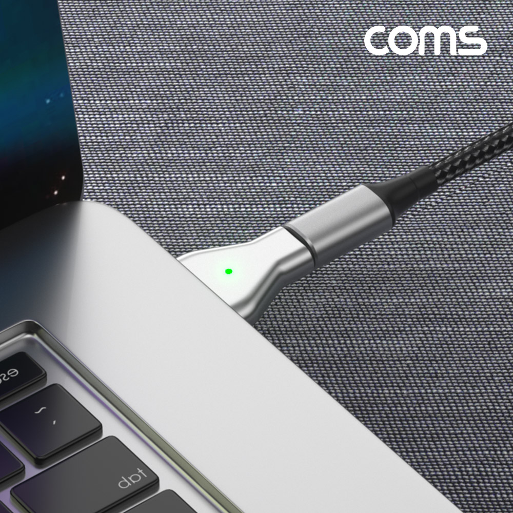 Coms USB Type C 전원 변환젠더 노트북 마그네틱 충전 PD 18.5-20V 5A C타입