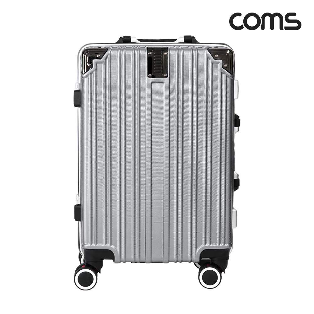 Coms 여행용 20형 기내용 캐리어 Silver