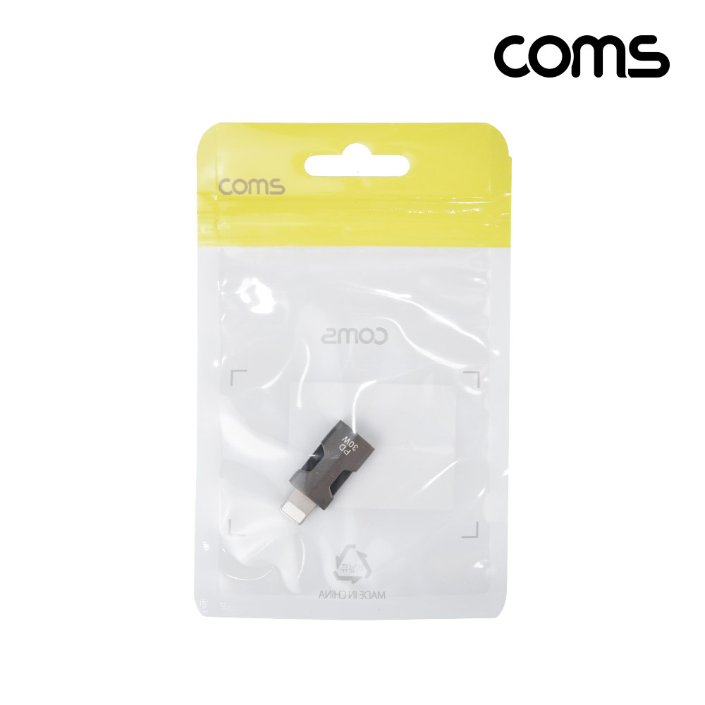 Coms USB 3.1 Type C 젠더 C타입 to 8핀 iOS 8Pin 30W 충전