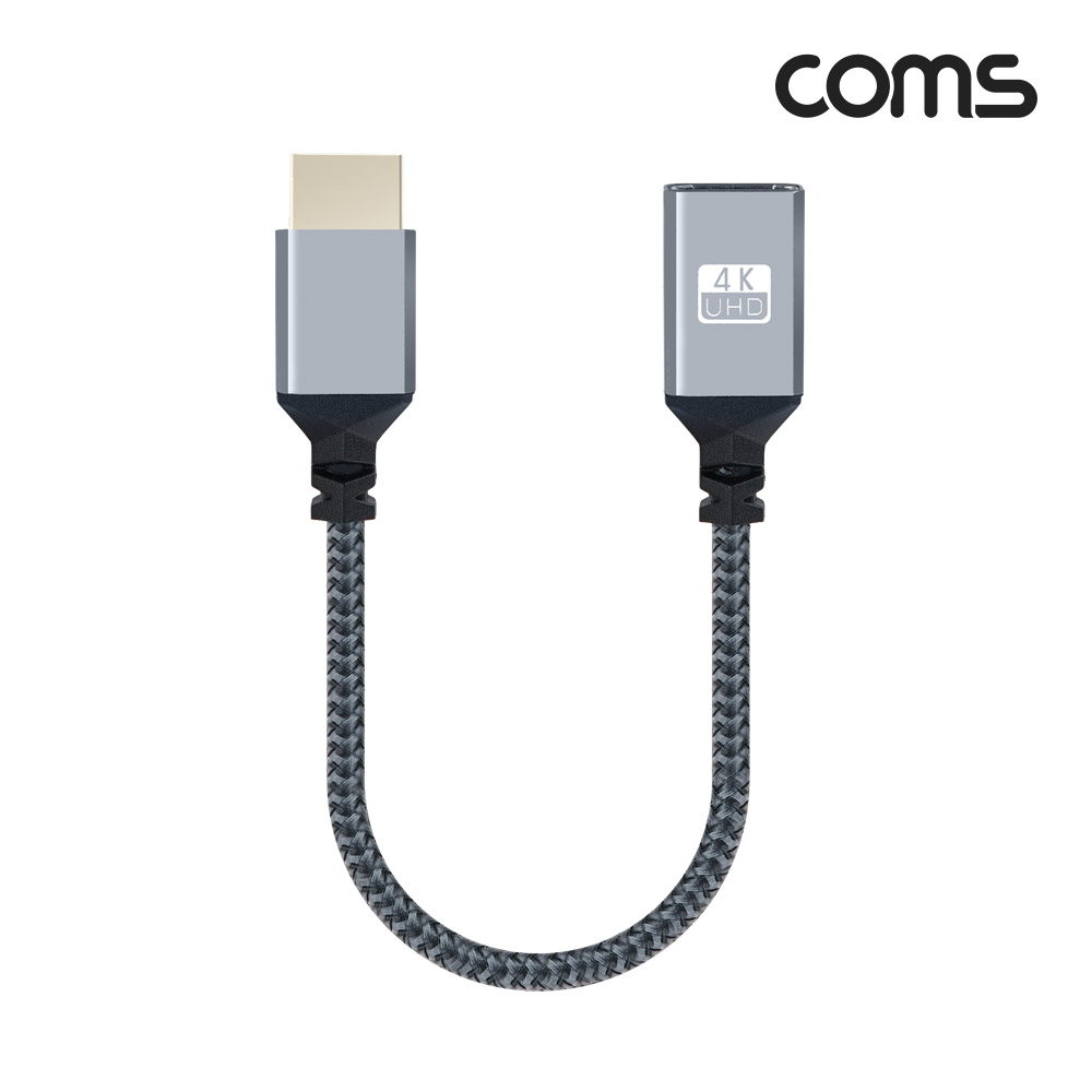 Coms HDMI 연장 케이블 젠더 MF 4K 60Hz UHD 20cm