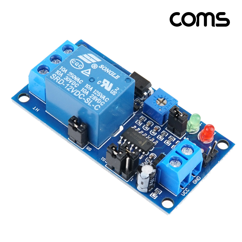 Coms 타이머 제어 릴레이 모듈 DC 12V AC 200V