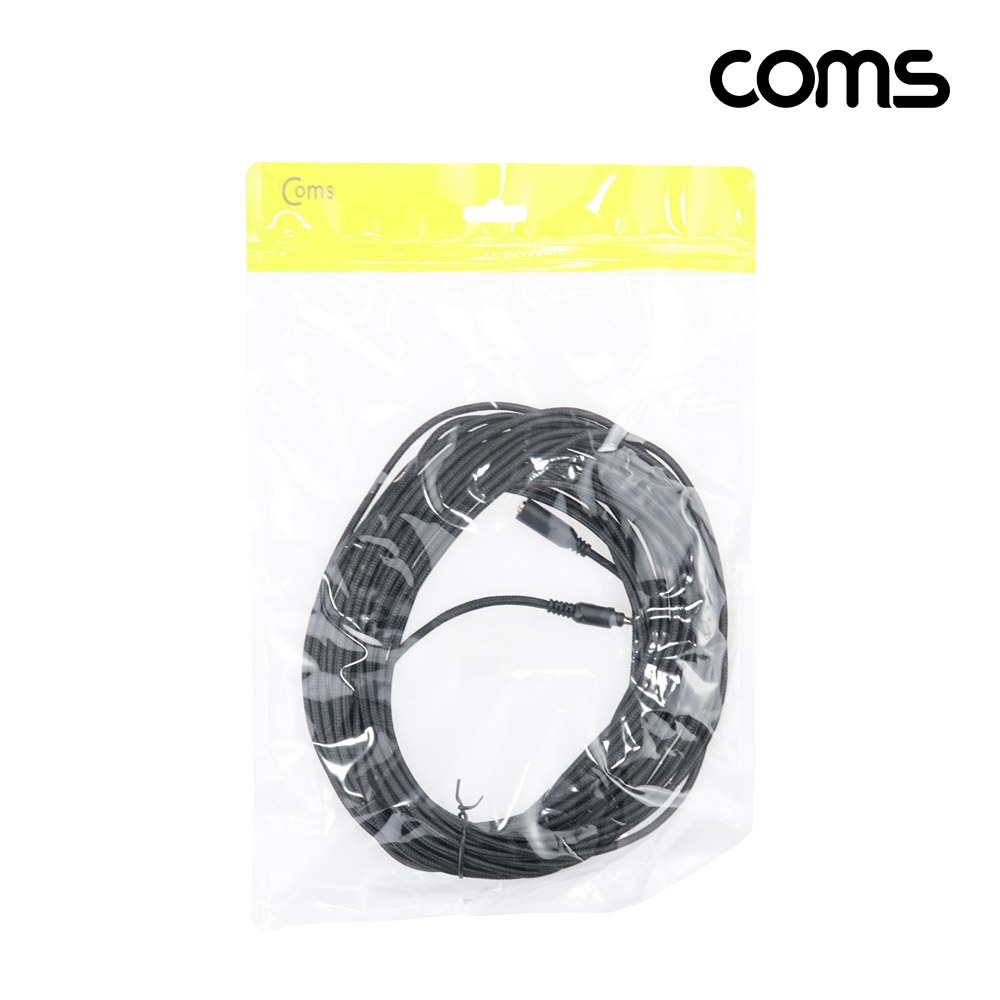 Coms 스테레오 연장 케이블 3극 AUX Stereo 3.5 M/F 메쉬 구리 무산소동선 OFC 10M
