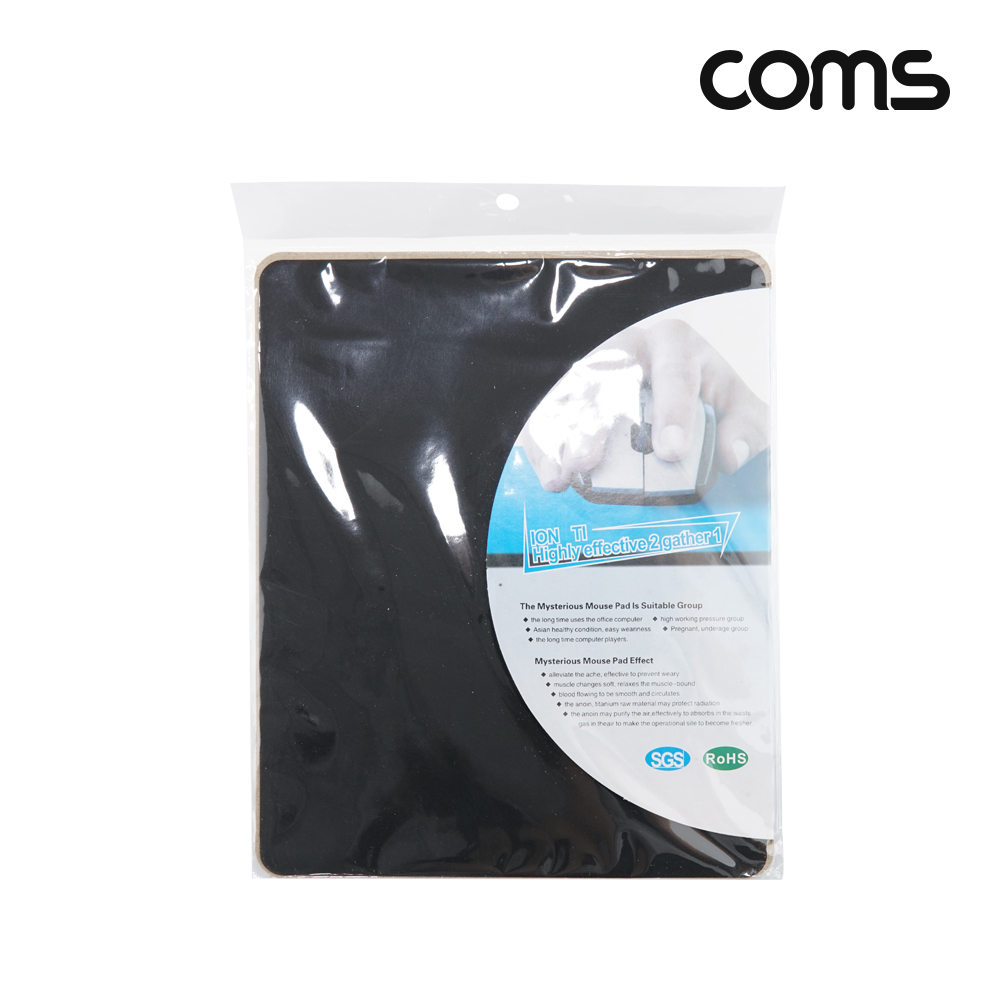 Coms 라텍스 마우스 패드 Black