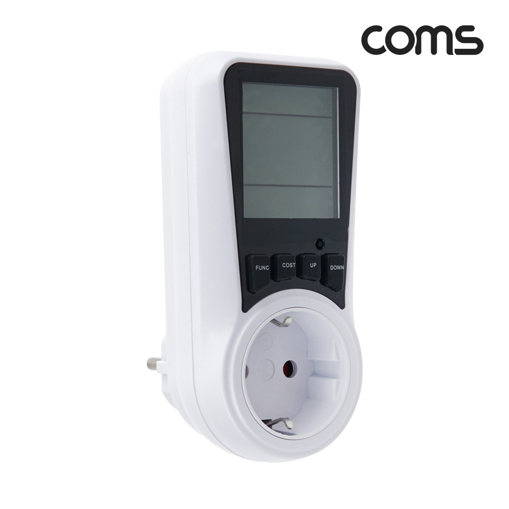 Coms 소비전력계 전기요금확인 실시간 전압 전력 전류 220V COST KWh