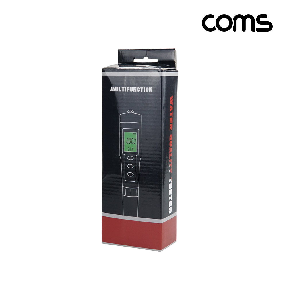 Coms 수질 농도 테스터기, PH TDS EC 염도 Salt SG ORP H2 수소 온도 측정기 측정 검사 테스트 수영장 스파 어항 수족관