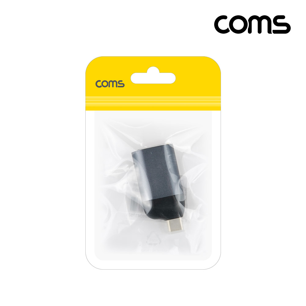 Coms USB Type C to RJ45 2.5G 이더넷 유선랜카드 컨버터 C타입 네트워크 2.5gbps 2500mbps