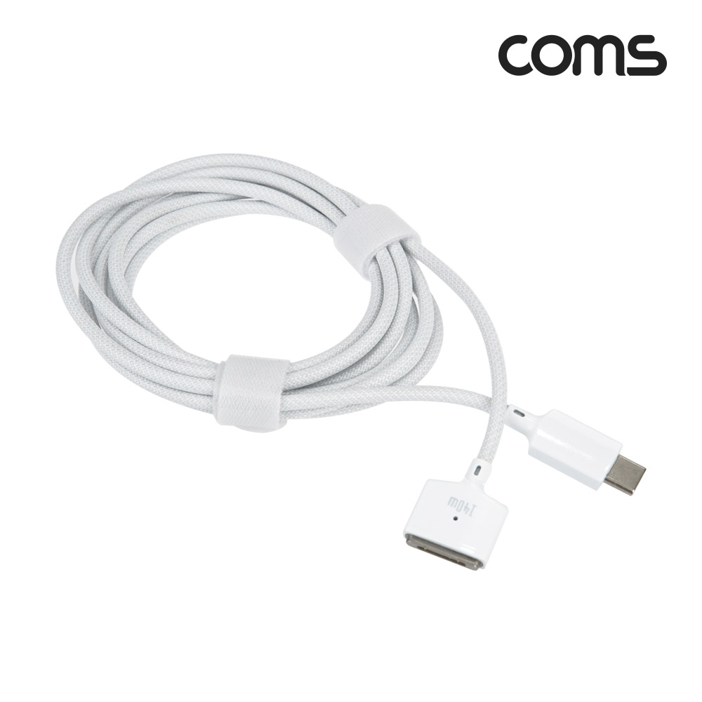 Coms USB Type C 전원 변환 케이블 맥세이프3 노트북 마그네틱 충전 140W