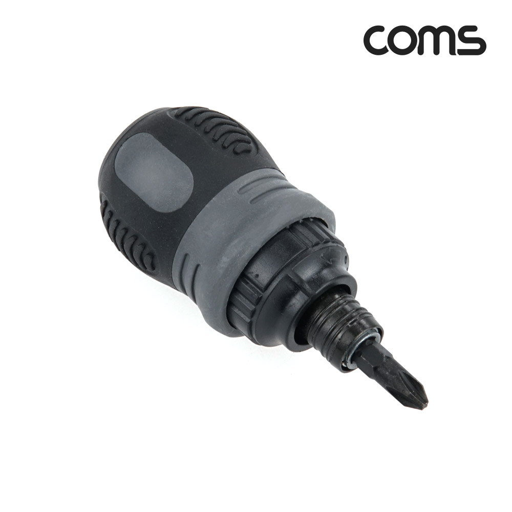 Coms 미니 드라이버 2 in 1 십자 일자 스크류 길이조절 소형