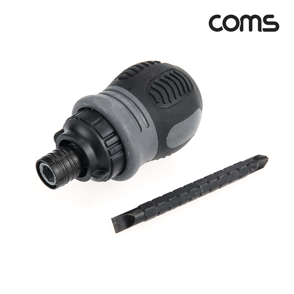 Coms 미니 드라이버 2 in 1 십자 일자 스크류 길이조절 소형