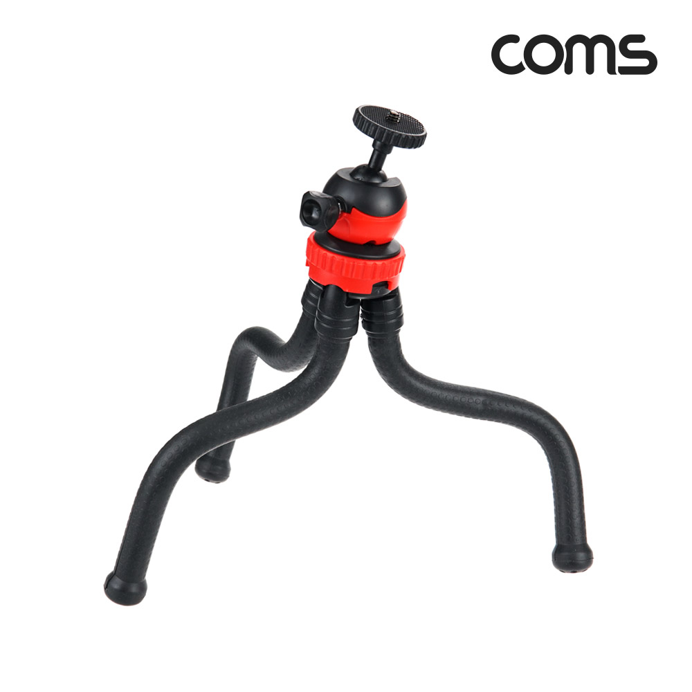 Coms 플렉시블 관절형 삼각대 거치대 미니 문어발 자바라 스마트폰홀더