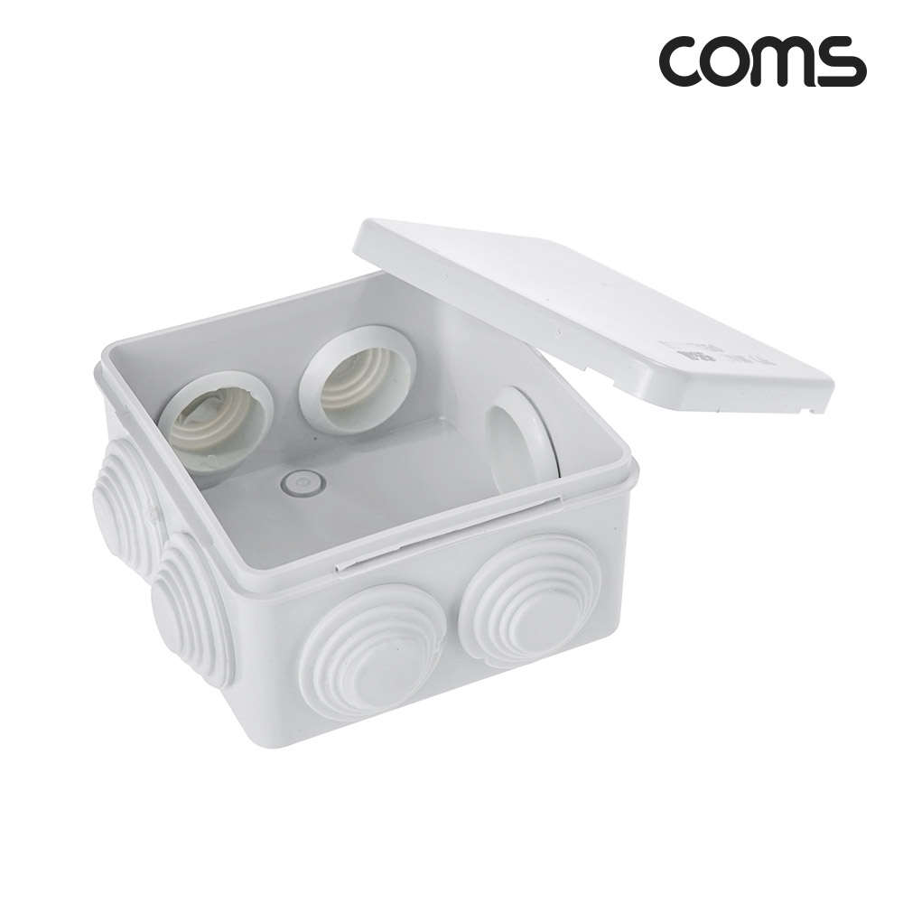 Coms CCTV 하이박스 정션박스 전기박스 85x85x50 방수 IP55