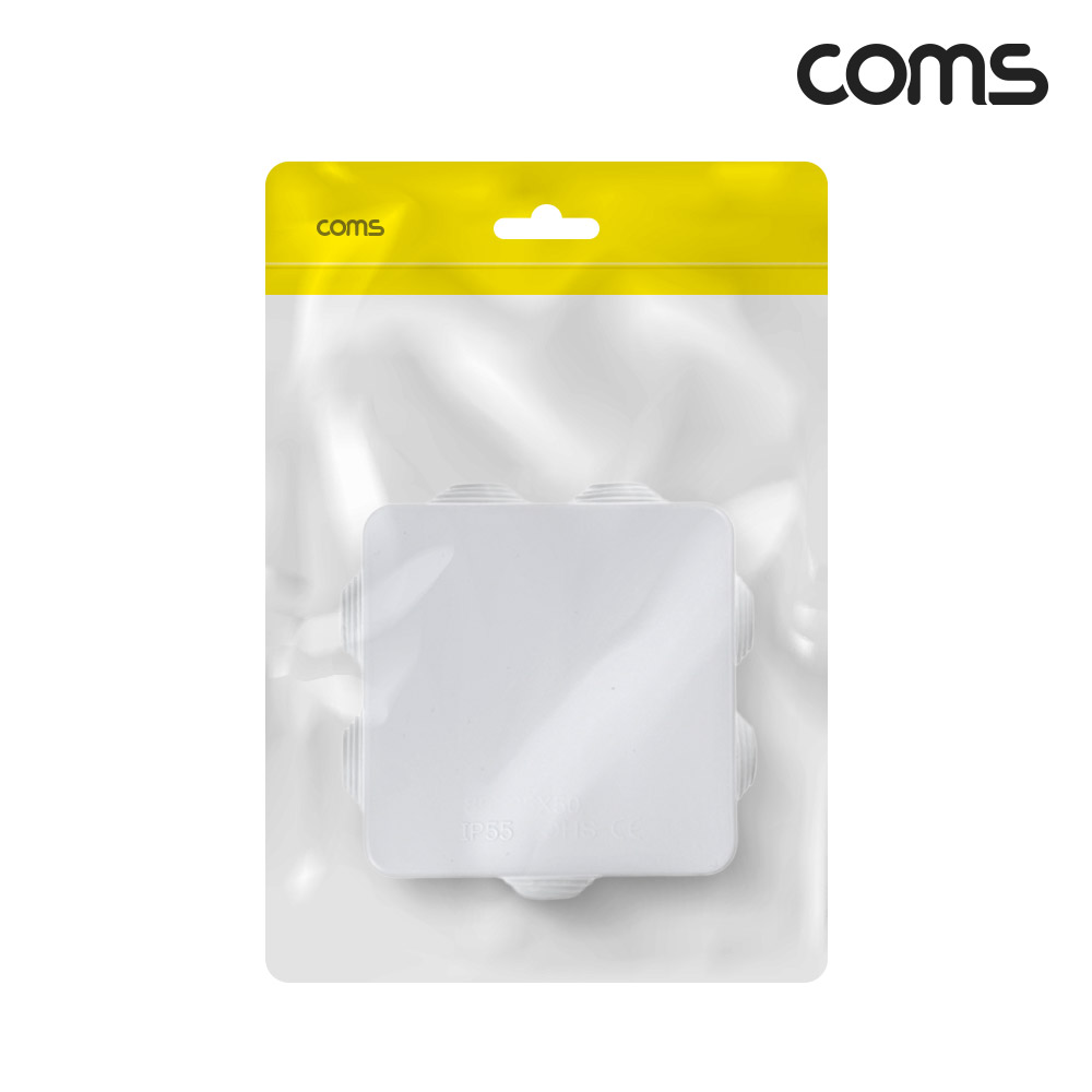 Coms CCTV 하이박스 정션박스 전기박스 85x85x50 방수 IP55
