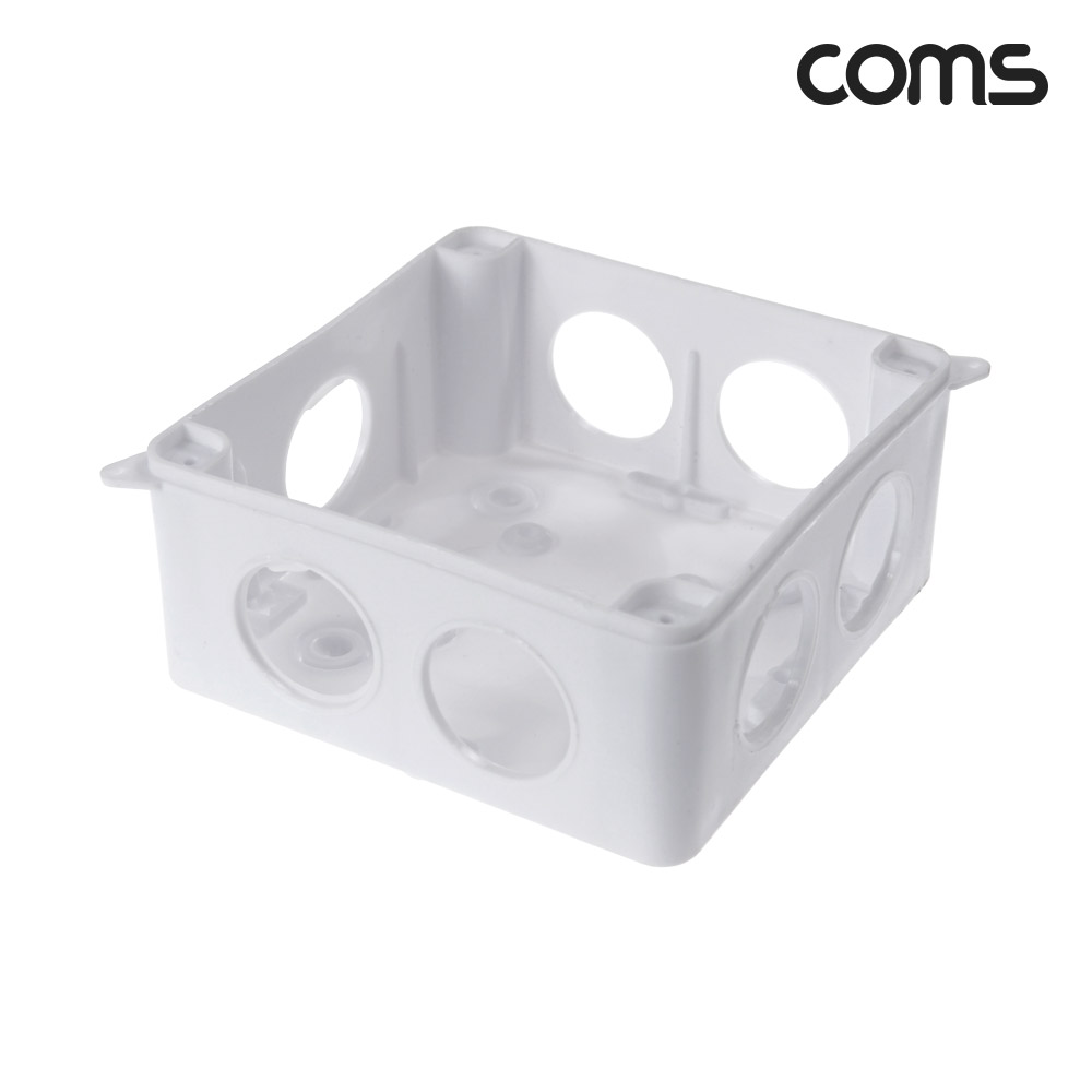 Coms CCTV 하이박스 정션박스 전기박스 112x112x65 방수 IP55