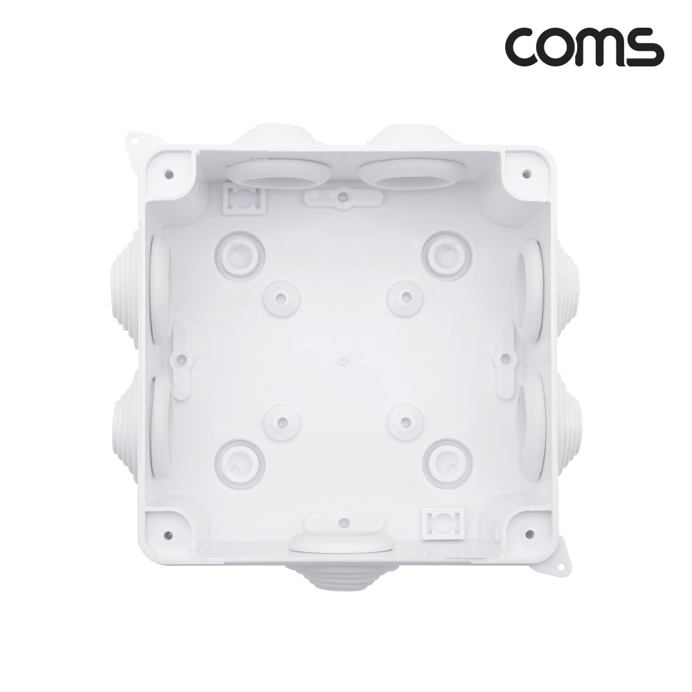Coms CCTV 하이박스 정션박스 전기박스 112x112x65 방수 IP55