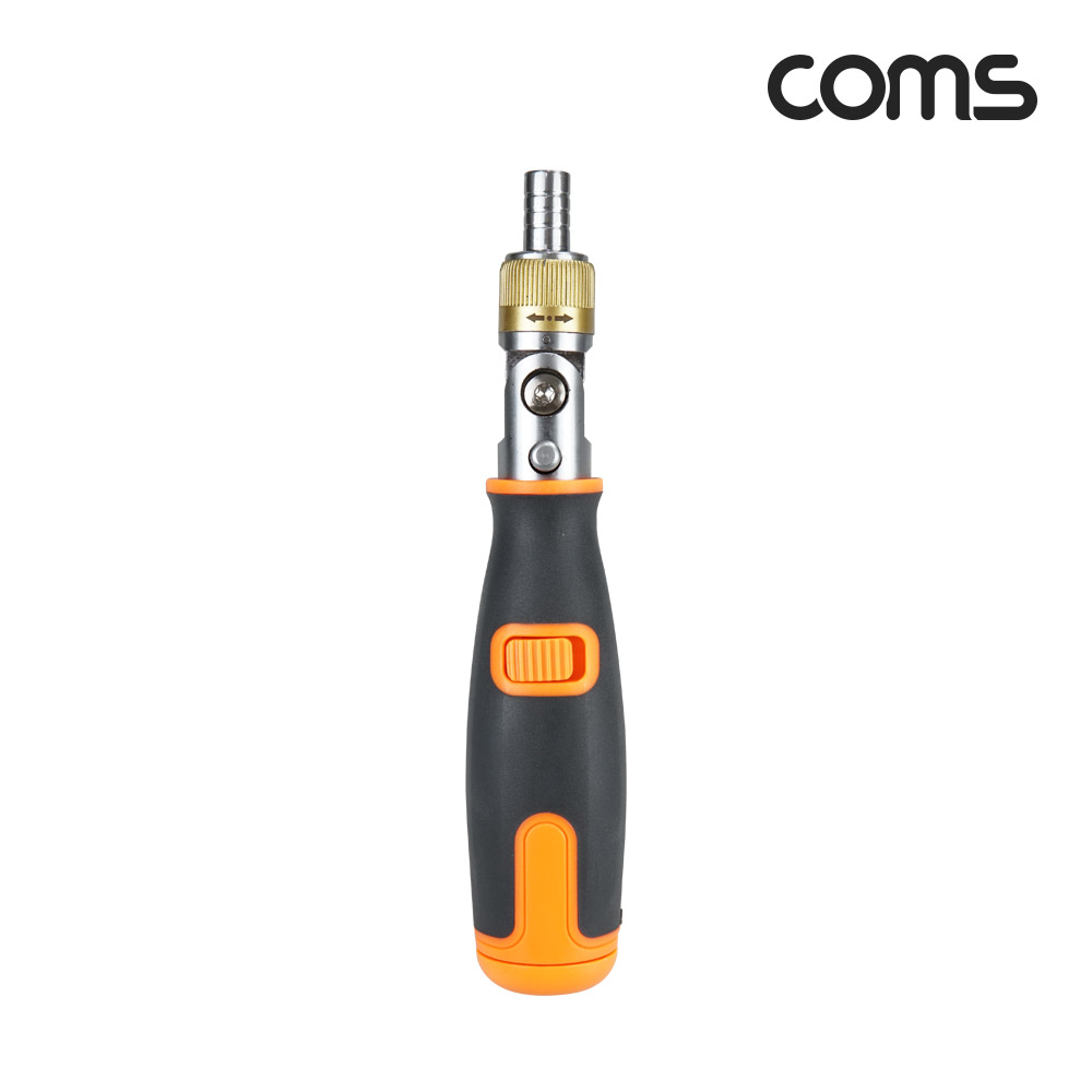 Coms 드라이버 세트 비트 수납형 십자 일자 정밀 회전 헤드 멀티 공구