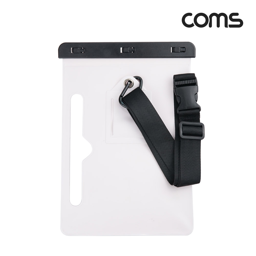 Coms 태블릿 방수팩 10형 물놀이 바다 안심 목걸이 IPX8