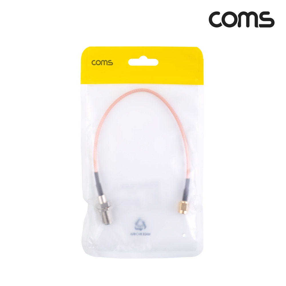 Coms 안테나 변환 케이블 SMA(M) to RF(F) 20cm