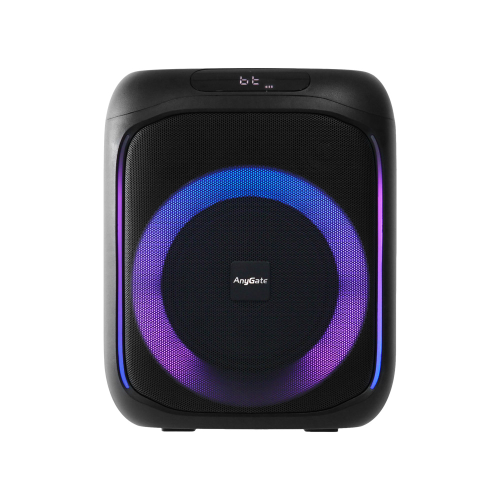 Coms 이동식 블루투스 무선마이크 앰프 LED 파티박스 50W TWS지원 노래방