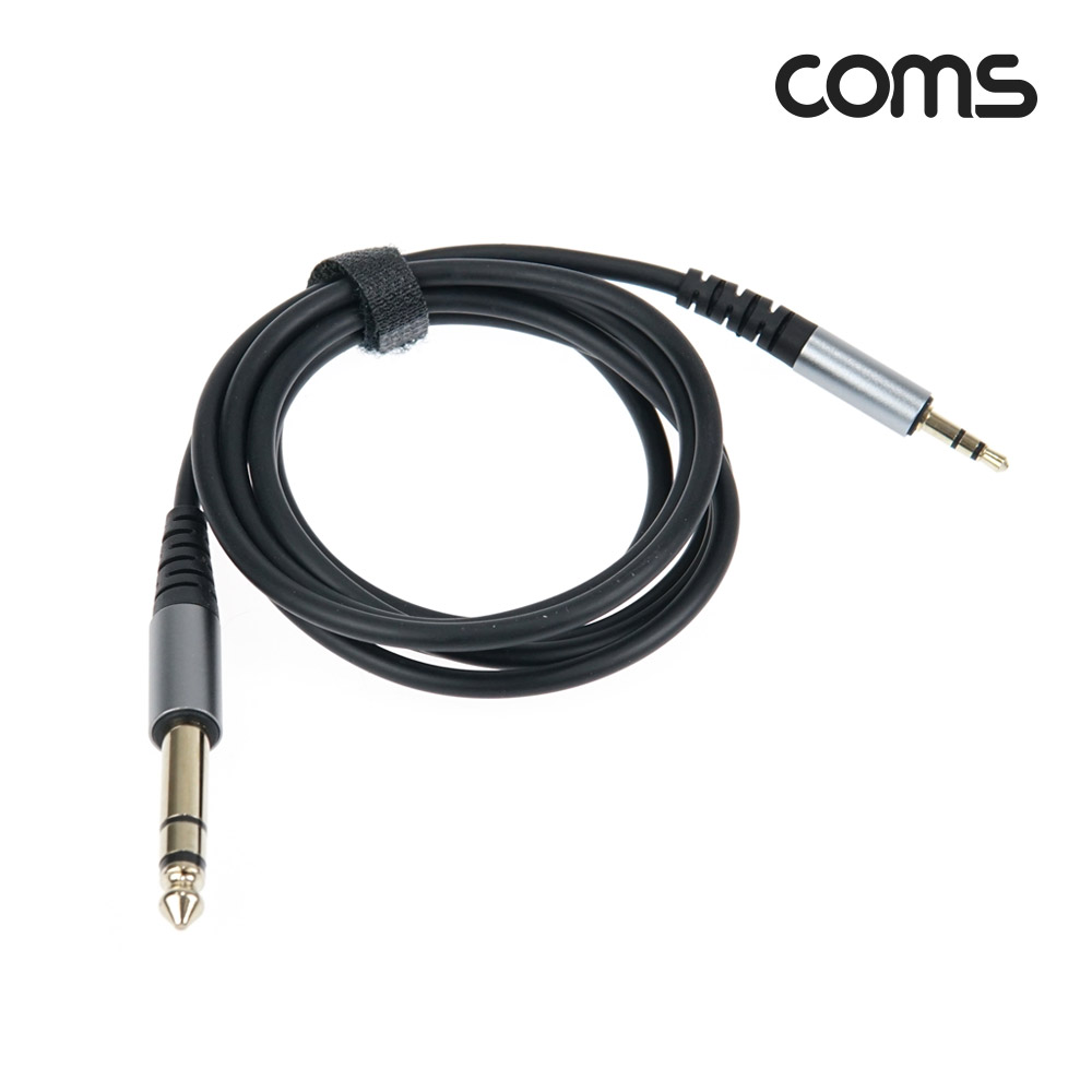 Coms 오디오 케이블 스테레오 3.5 to 스테레오 6.5 Stereo AUX 1.5m