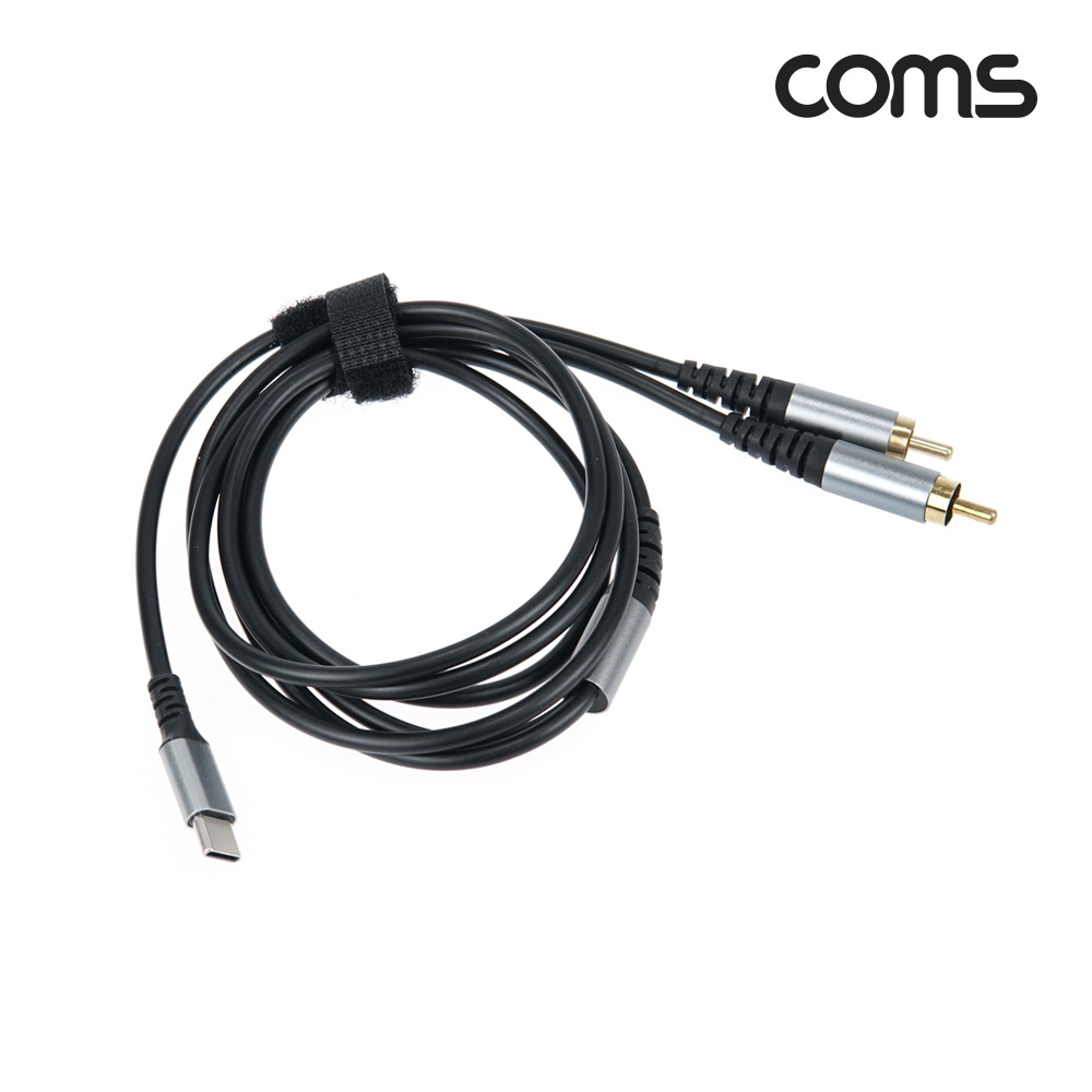 Coms 오디오 케이블 Type C to 2RCA 2선 C타입 1.5m