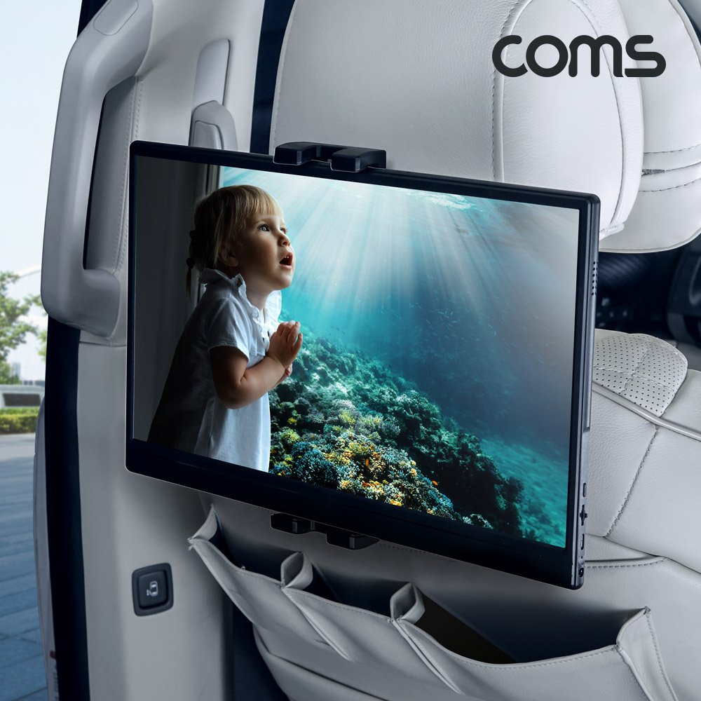 Coms 헤드레스트 태블릿 거치대 스마트폰 서브모니터 차량용