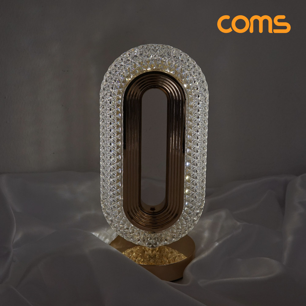 Coms 크리스탈 테이블 LED 램프 무선 감성 인테리어 랜턴
