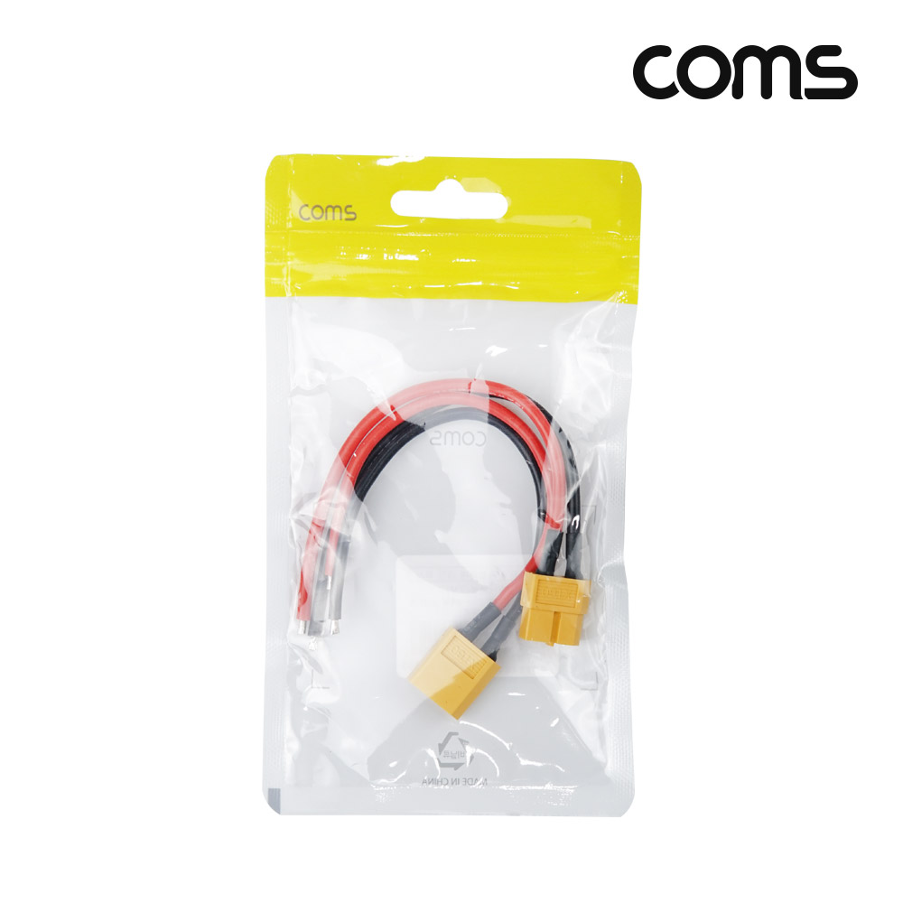 Coms DC 전원 케이블 제작용 점퍼선 2선 Red Black 30cm XT60