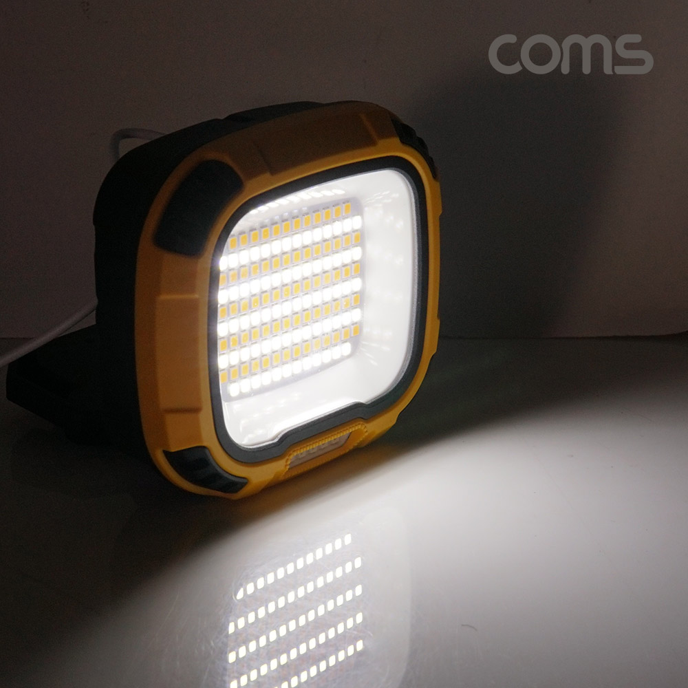 Coms 멀티 LED 랜턴 램프 라이트 충전식 Type C 4단 색상 밝기조절 캠핑등 낚시등 작업등