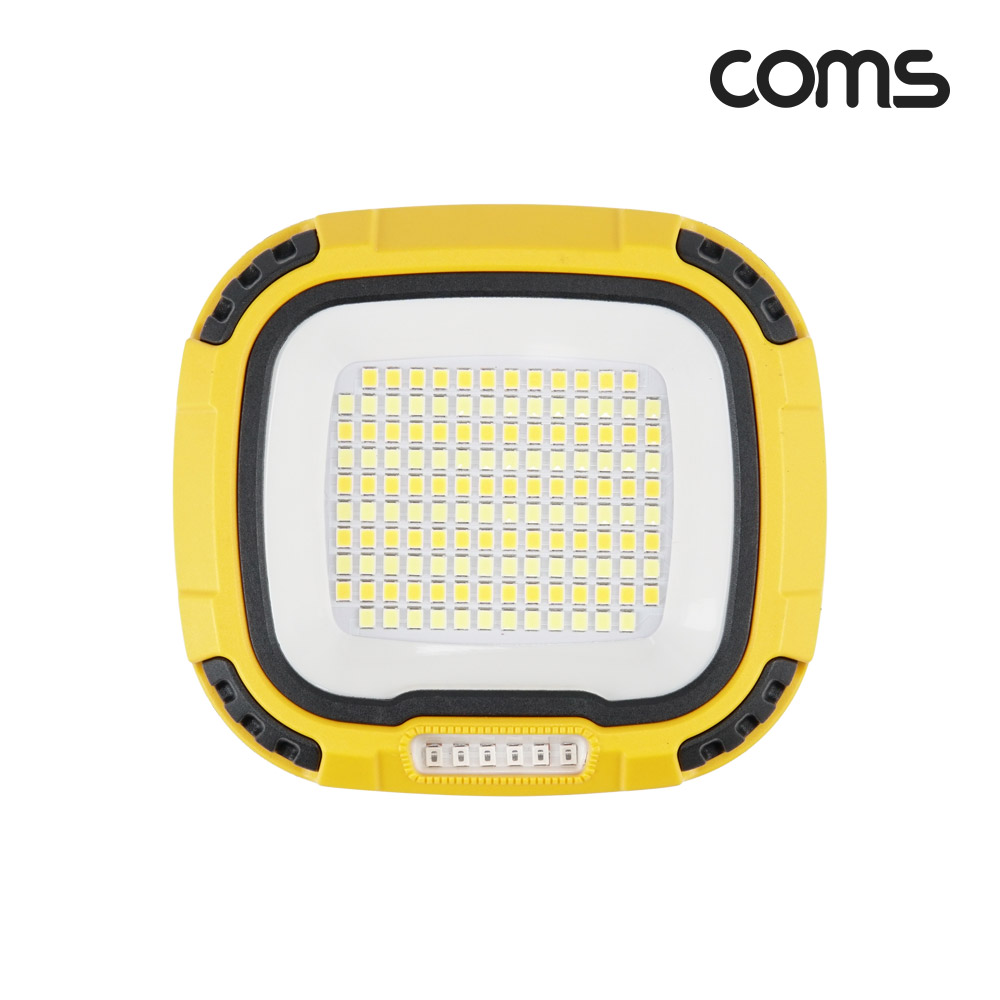 Coms 멀티 LED 랜턴 램프 라이트 충전식 Type C 4단 색상 밝기조절 캠핑등 낚시등 작업등