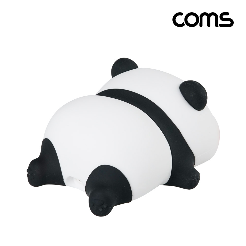 Coms 아기판다 무드등 실리콘 수유등 조명 배터리 충전식 인테리어 램프 푸바오 후이바오 루이바오 팬더