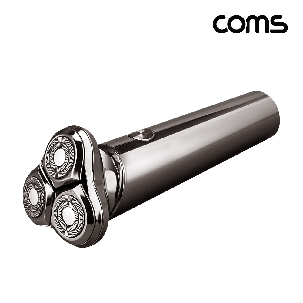Coms 전기 면도기 마그네틱 헤드 C타입 충전식 방수 자동연마 디스플레이 더블링 자석 탈착식