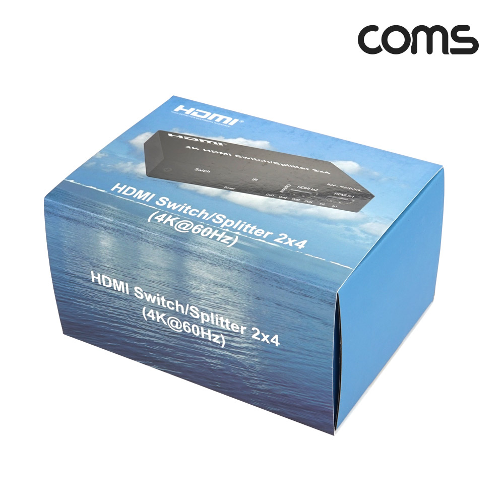 Coms HDMI 매트릭스 선택기 2x4 Matrix 4K@60Hz