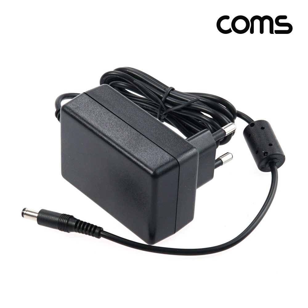Coms DC 전원 어댑터 DC 15V / 2A 외경 5.5 내경 2.1 아답터 케이블 1.5M