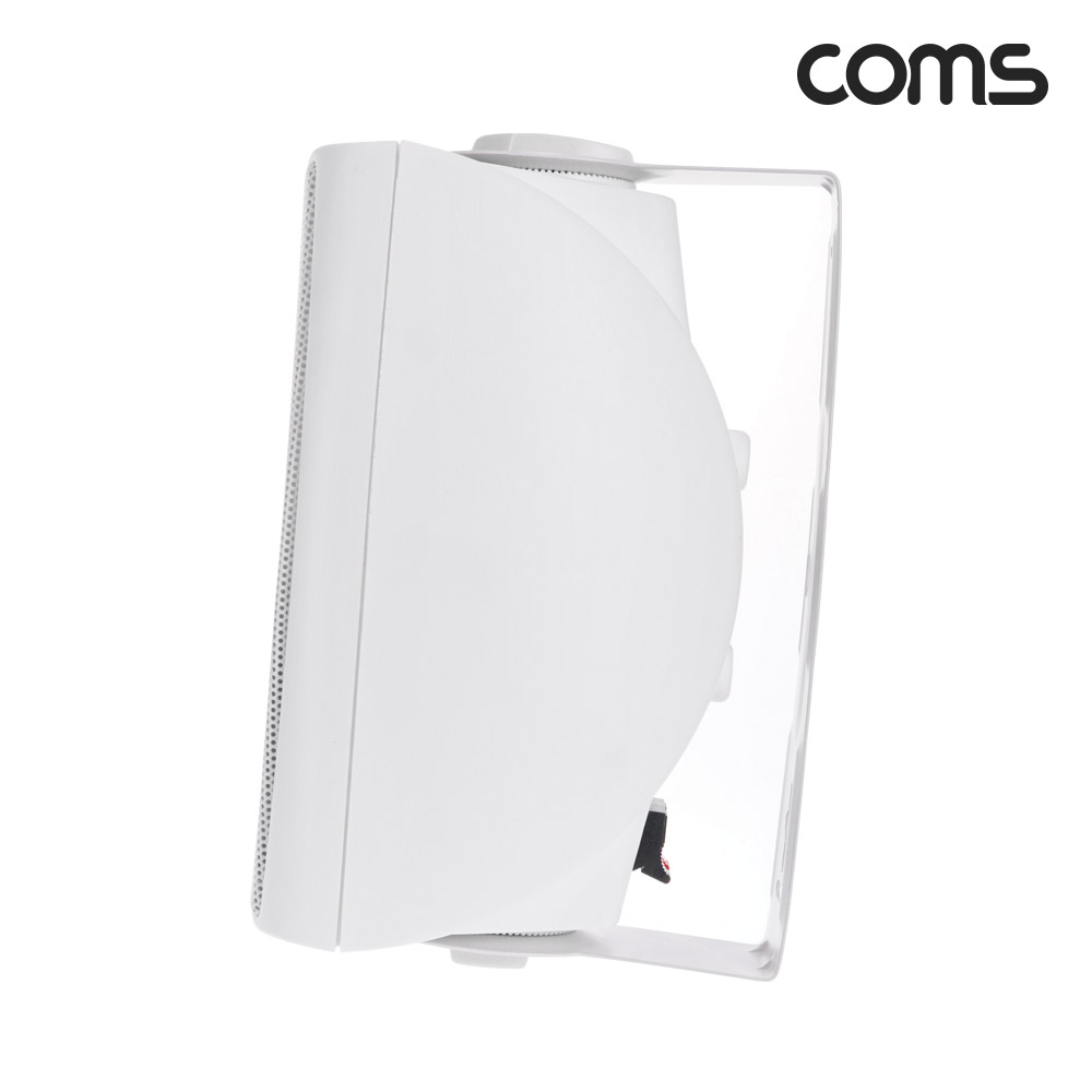 Coms 실외용 패시브 북쉘프 매장 스피커 20W White
