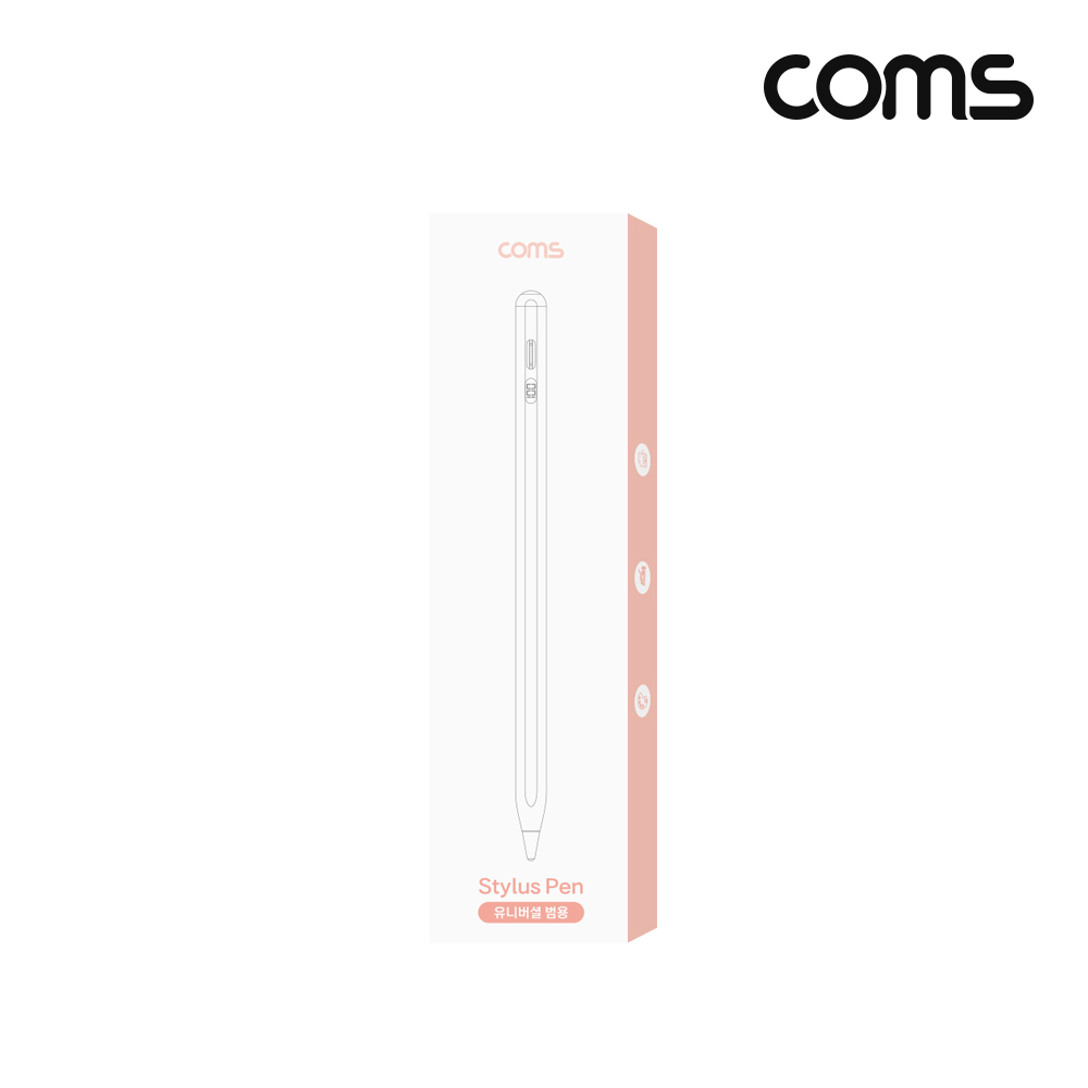 Coms 유니버셜 범용 스타일러스 터치펜 펜슬 모든 스마트폰 태블릿 호환 초미세 펜촉 정전식