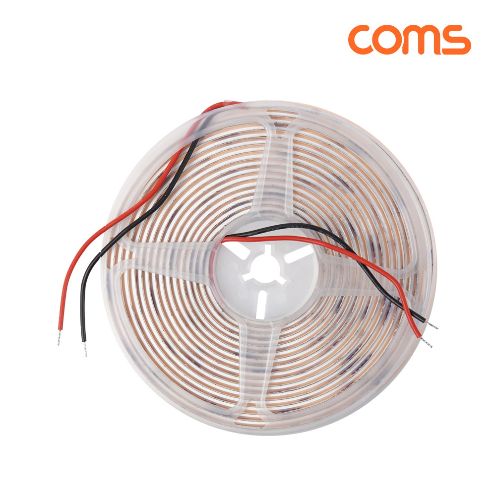 Coms LED 줄조명 슬림형 DC 12V 초고휘도 슬림형 LED바 5M 3000K 너비 8mm