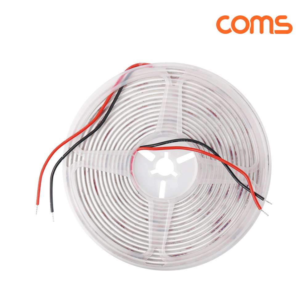 Coms LED 줄조명 슬림형 DC 12V 초고휘도 슬림형 LED바 5M 6500K 너비 8mm