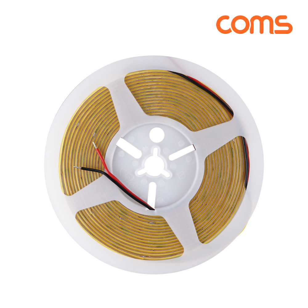 Coms LED 줄조명 슬림형 DC 12V 초고휘도 슬림형 LED바 5M 6000K 너비 5mm N384