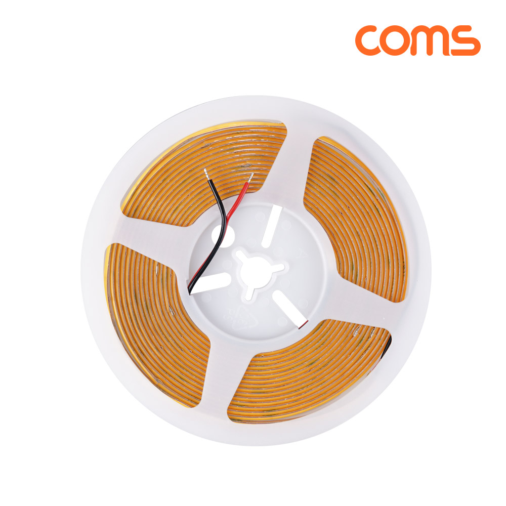 Coms LED 줄조명 슬림형 DC 12V 초고휘도 슬림형 LED바 5M 3000K 너비 5mm