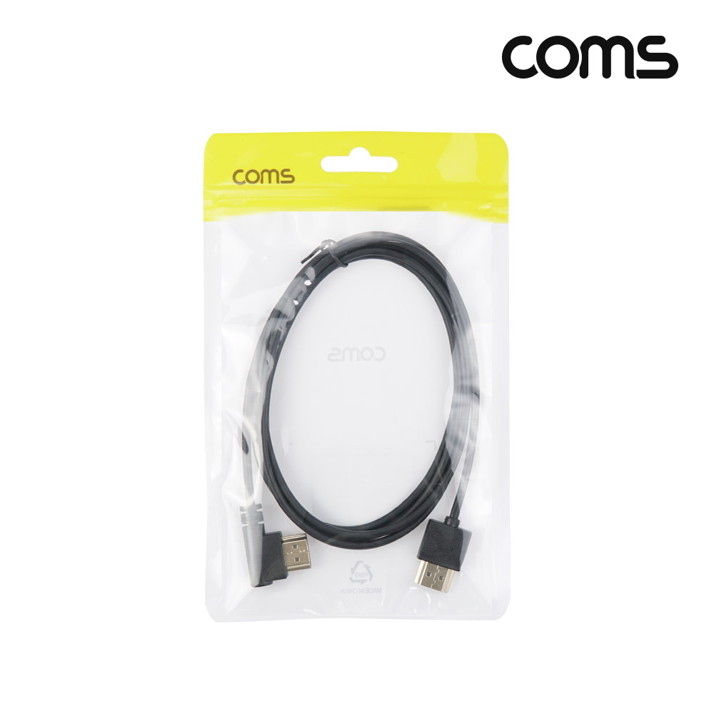 Coms HDMI 초슬림 케이블 1.5m 8K4K 60Hz 우향 꺾임