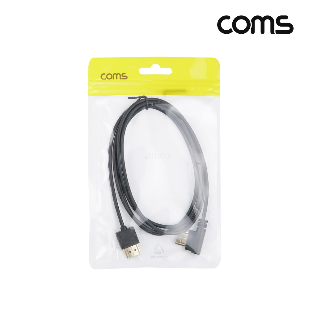 Coms HDMI 초슬림 케이블 1.5m 8K4K 60Hz 좌향 꺾임