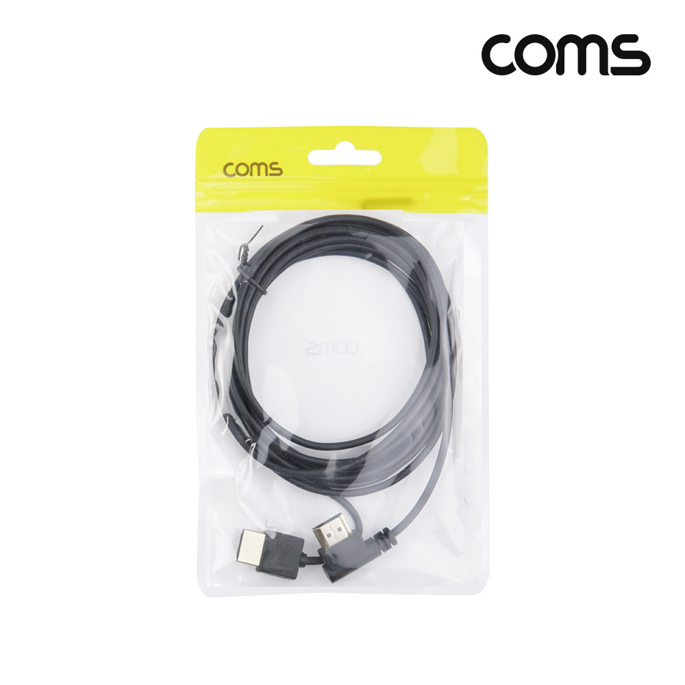 Coms HDMI 초슬림 케이블 3m 8K4K 60Hz 좌향 꺾임