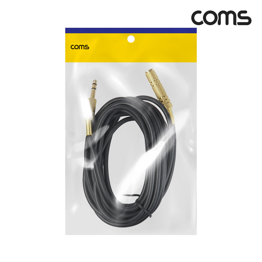 Coms 6.3(6.5)mm 스테레오 연장케이블 5M