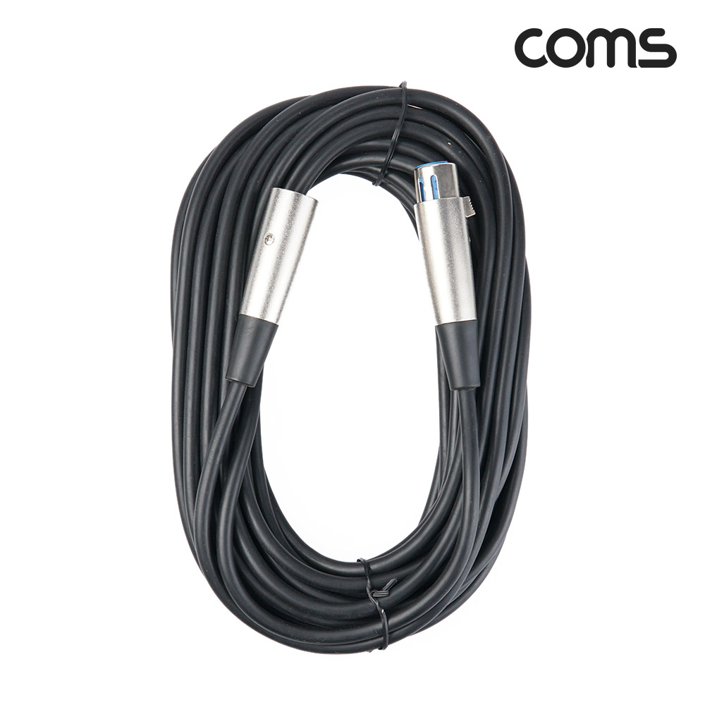 Coms XLR 캐논 3핀 연장케이블 10M