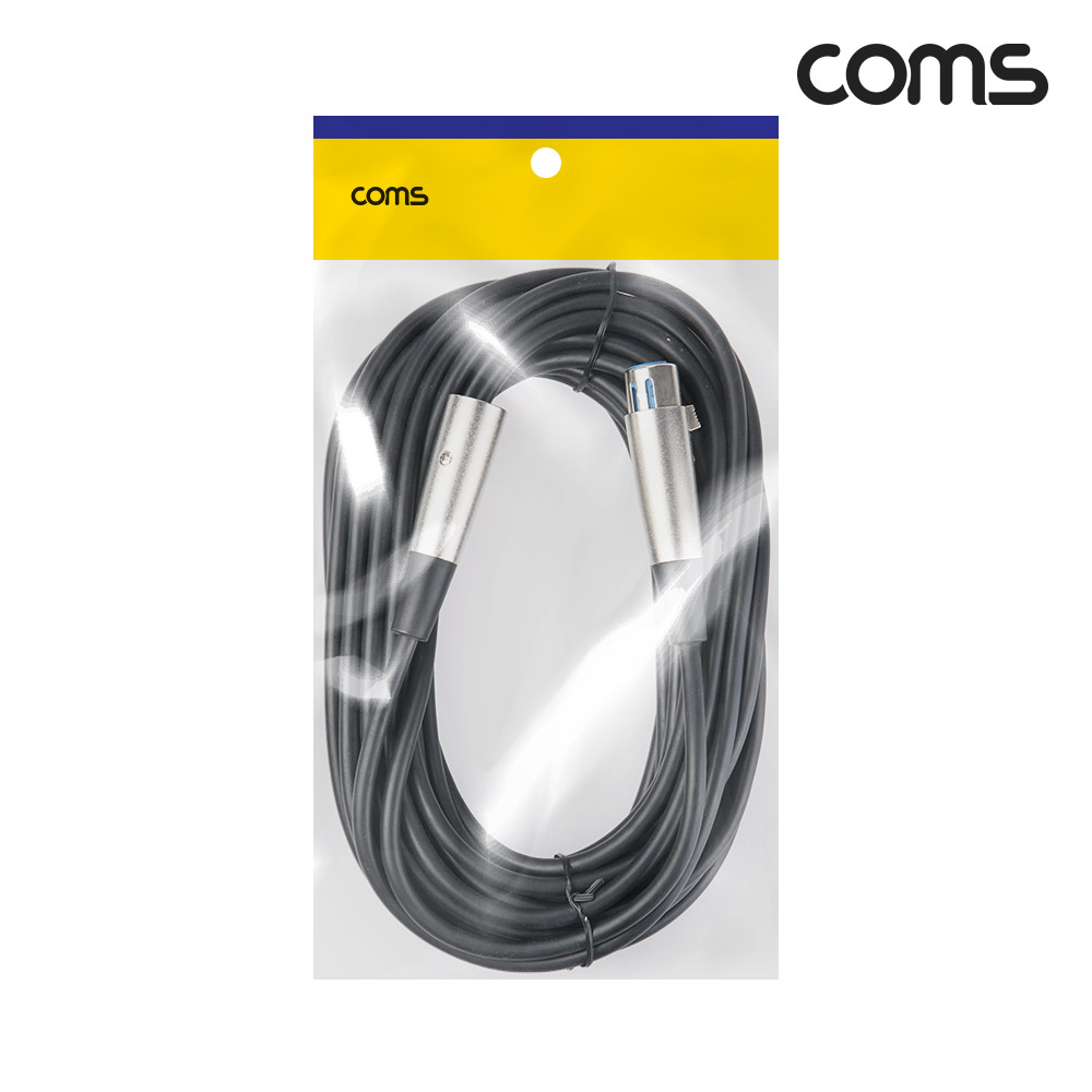 Coms XLR 캐논 3핀 연장케이블 10M