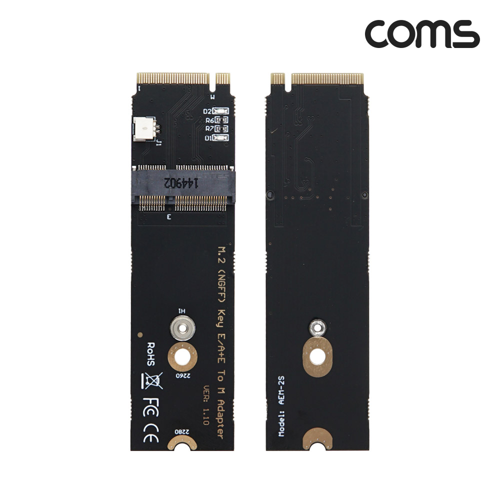 Coms M.2 NGFF Key E/A+E to M 어댑터 2230 2280 무선 와이파이 블루투스