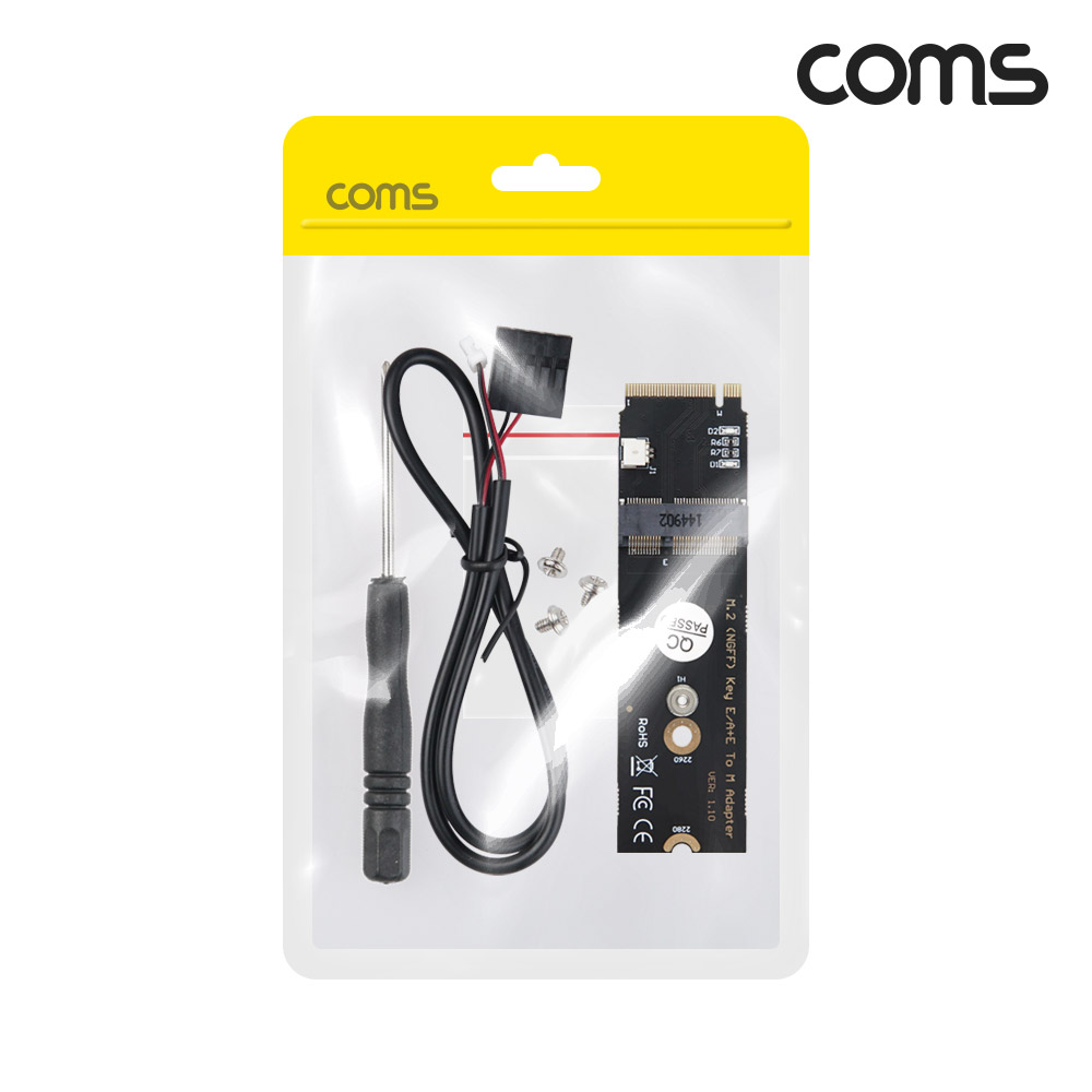 Coms M.2 NGFF Key E/A+E to M 어댑터 2230 2280 무선 와이파이 블루투스