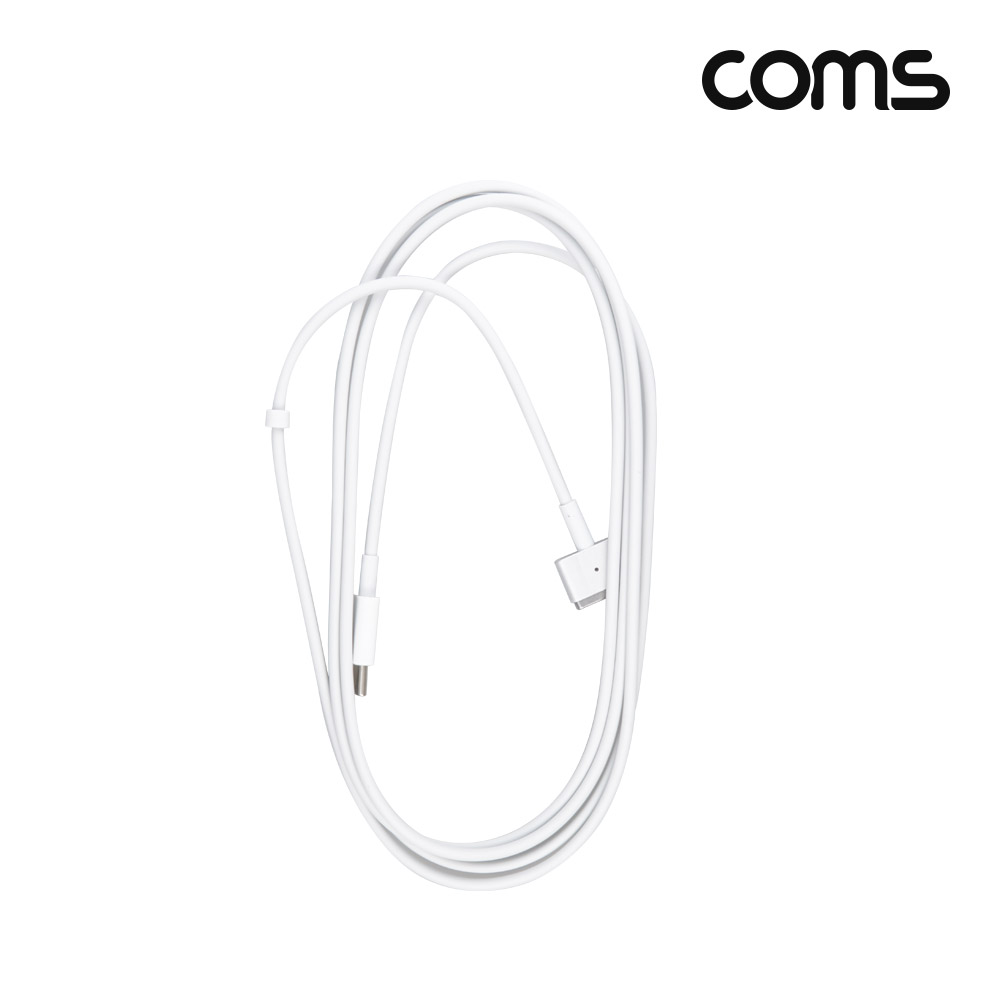 Coms USB Type C 전원 변환 케이블 1.8m 맥세이프2 노트북 마그네틱 충전 C타입 MacSafe2